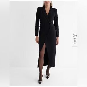 Express Black Formal Blazer Dress